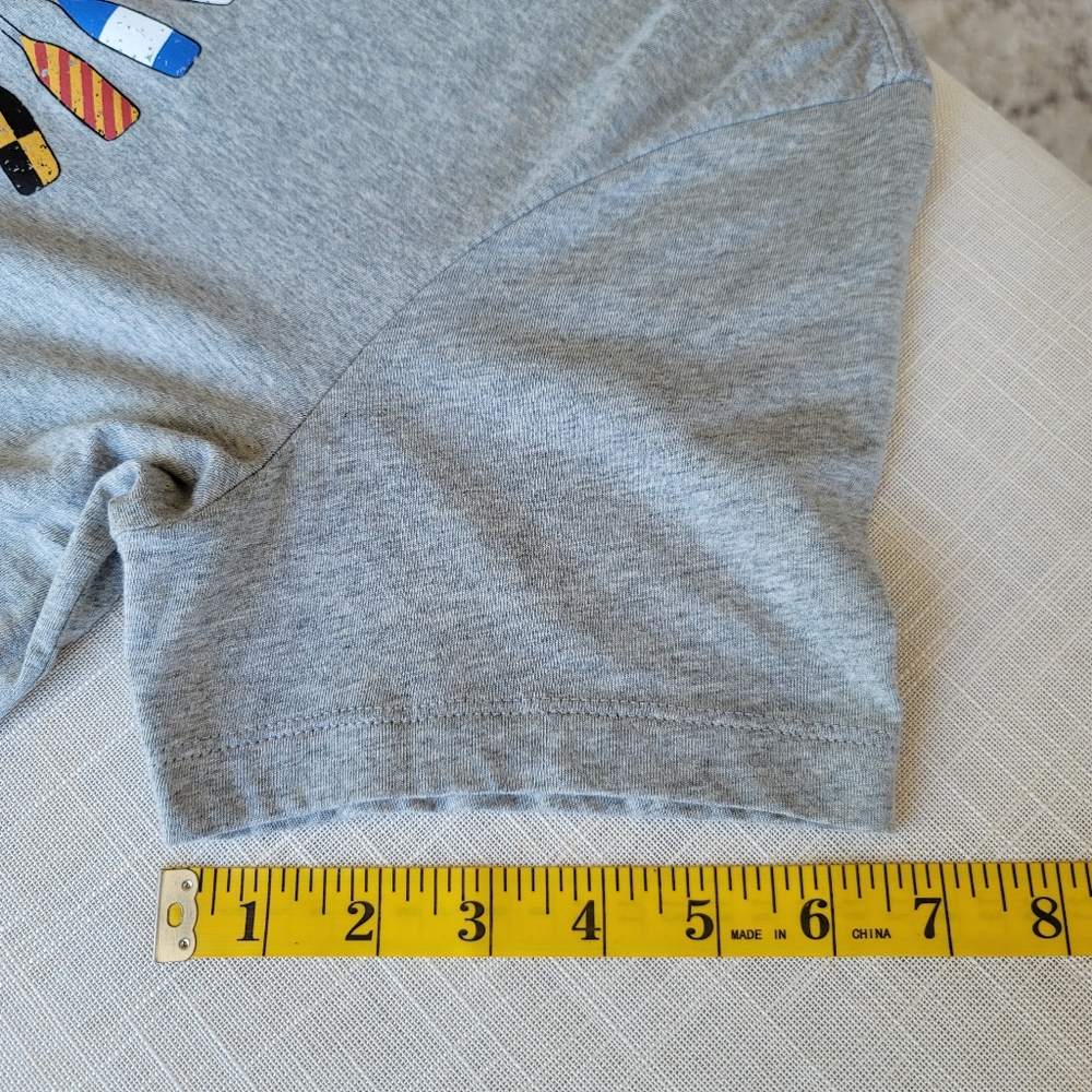 New! J. Crew sz Medium M Nantucket Oars Graphic Gray T-shirt Top Tee NWT - Picture 10 of 11
